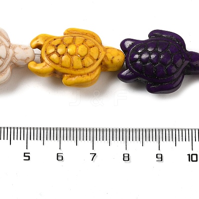 Dyed Synthetic Turquoise Beads Strands X-G-G024-01-1