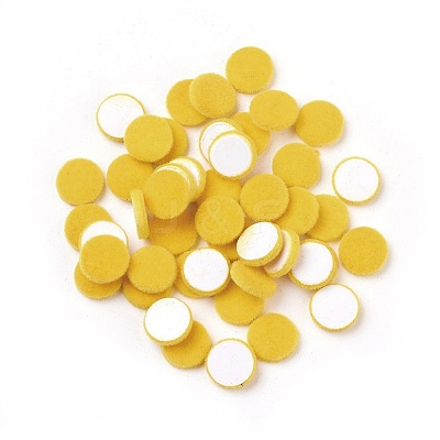 Flocky Acrylic Cabochons OACR-I001-K-M-1