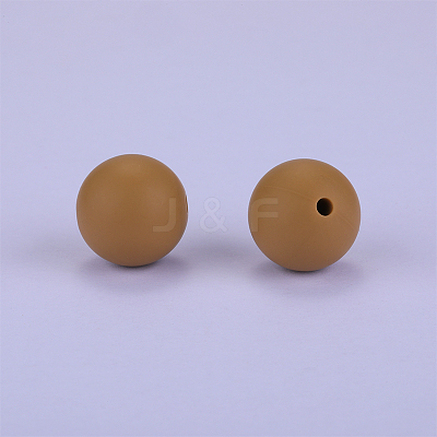 Round Silicone Focal Beads SI-JX0046A-51-1