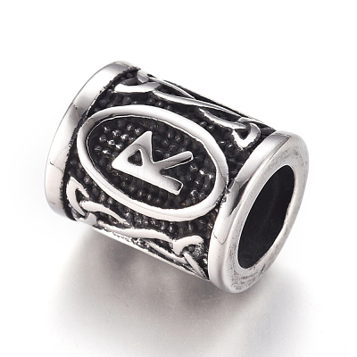 304 Stainless Steel European Beads OPDL-G010-06AS-01R-1