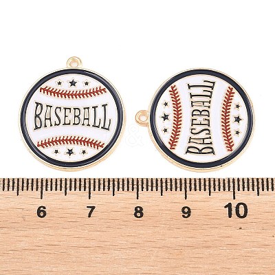 Sport Alloy Enamel Pendants ENAM-C035-01E-1