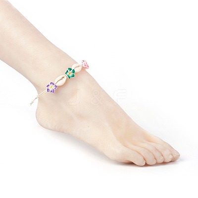 Cowrie Shell Anklets/Bracelets X-AJEW-AN00243-1