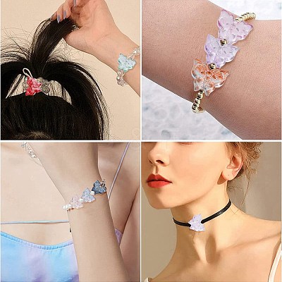 100Pcs Transparent Glass Beads GLAA-CJ0002-40-1