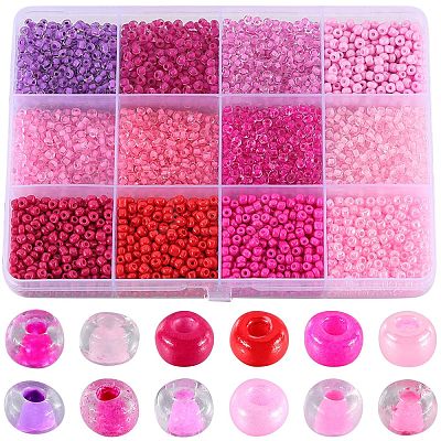 156g 12 Style Glass Seed Beads SEED-SC0001-32B-06-1