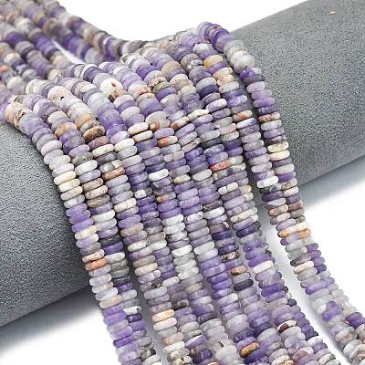 Frosted Natural Amethyst Beads Strands G-K389-C25-01-1
