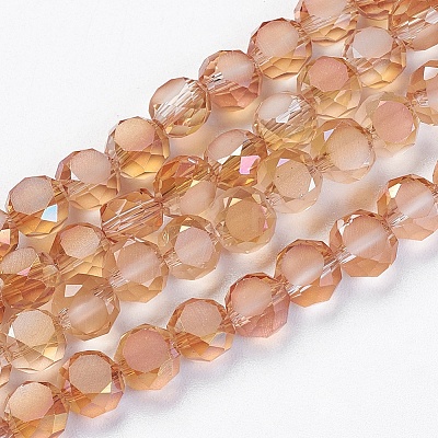 Electroplate Glass Beads EGLA-D028-20-1