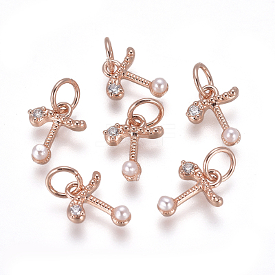 Brass Charms KK-L179-08-RG-1