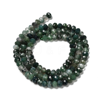 Natural Moss Agate Beads Strands X-G-C228-A01-3x4mm-1