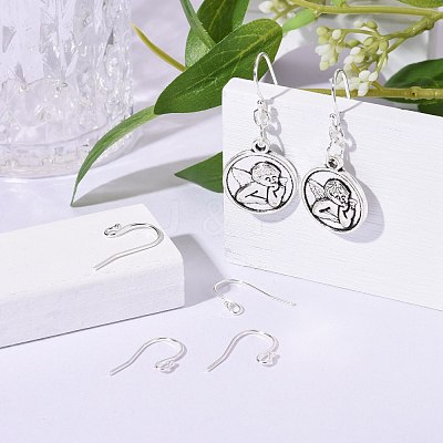 925 Sterling Silver Earring Hooks STER-K167-051B-S-1