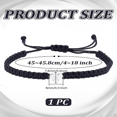 1Pc Adjustable Nylon Cord Braided Bracelets for Women Men BJEW-LP0001-34X-P-1