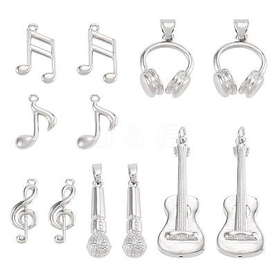 12Pcs 6 Styles Brass Pendants FIND-TA0008-88P-1