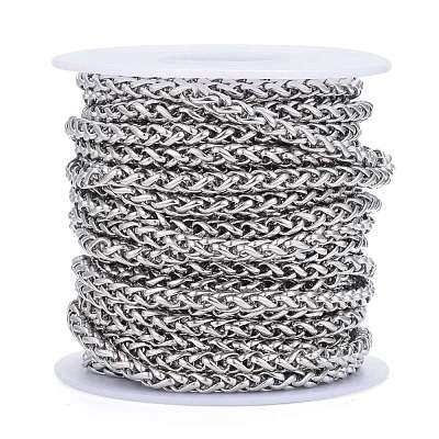 Tarnish Resistant 304 Stainless Steel Wheat Chains CHS-M001-01P-1
