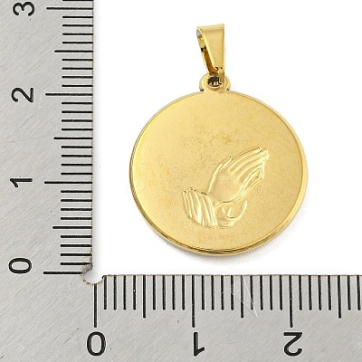 Ion Plating(IP) 304 Stainless Steel Pendants STAS-B071-02C-03G-1