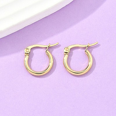 Ion Plating(IP) 304 Stainless Steel Hoop Earrings X-EJEW-N0016-11G-A-1