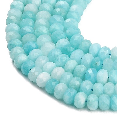 Faceted Dyed Natural White Jade Beads Strands GG-CBAE966-01A-R-1