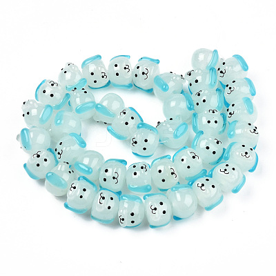 Handmade Lampwork Beads Strands LAMP-N021-42B-1