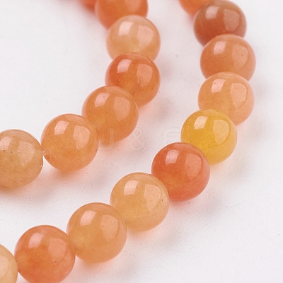 Natural Red Aventurine Beads Strands GSR10mmC023-1