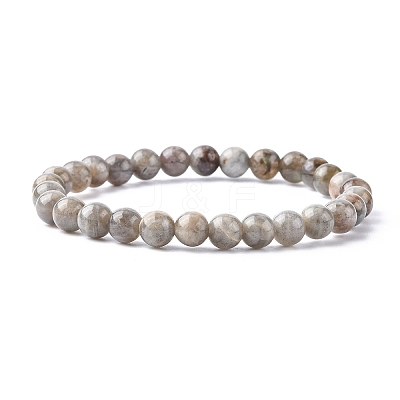 Stretchy Gemstone Bracelets BJEW-C259-6mm-2A-1