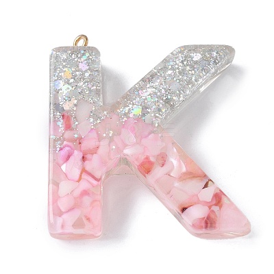 Resin Pendants RESI-B029-01P-K-1