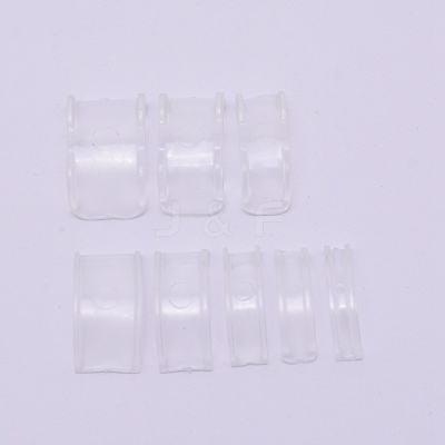 8Pcs 8 Sizes Resin Invisible Ring Size Adjuster FIND-WH0063-24-1