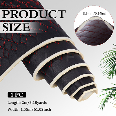 PVC Leather with Foam Fabric DIY-WH0671-392D-1