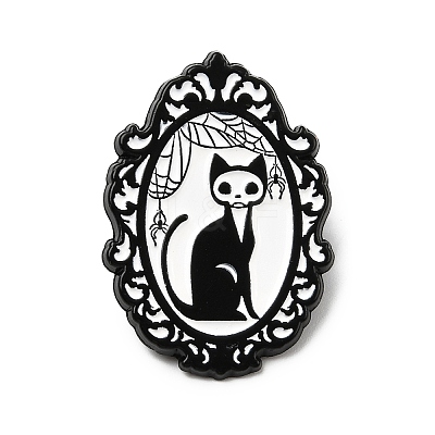 Oval Enamel Pins JEWB-I059-02EB-01-1