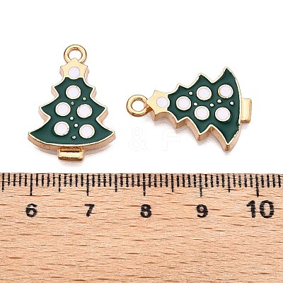 Christmas Theme Alloy Enamel Pendants ENAM-T020-10H-1