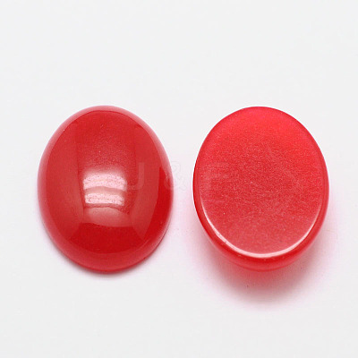 Dyed Oval Natural Jade Cabochons X-G-K021-18x13mm-07-1