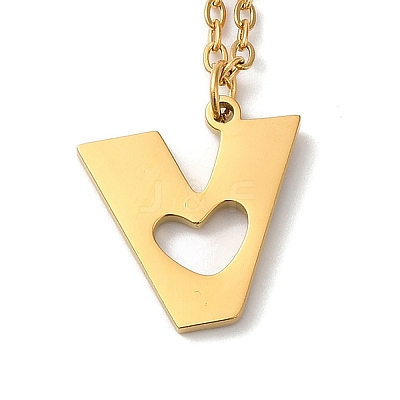 304 Stainless Steel Pendant Necklaces LS-NJEW-H036-02G-V-1