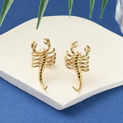 304 Stainless Steel Stud Earrings EJEW-Z081-03G-1