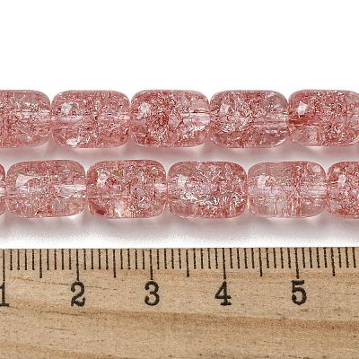 Transparent Crackle Glass Beads Strands GLAA-NH0001-04I-1