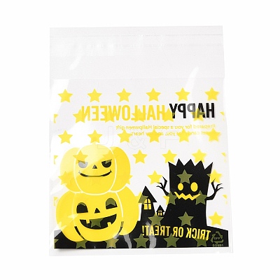 Halloween Theme Plastic Bakeware Bag OPP-Q004-01G-1