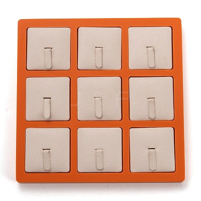 Resin Artificial Marble Finger Rings Display Tray AJEW-I048-02-1