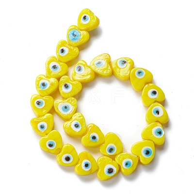 Handmade Evil Eye Lampwork Beads LAMP-F021-02C-1