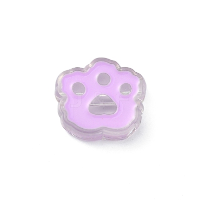 Transparent Acrylic European Beads OACR-CJC0006-03E-1