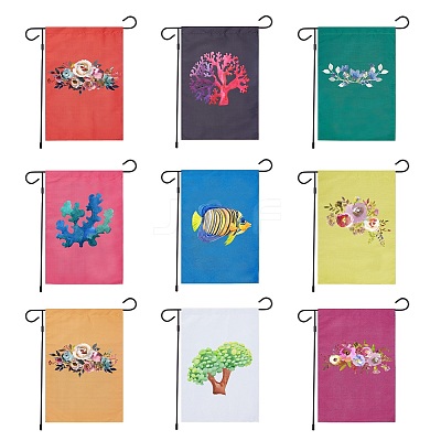 Polyester Garden Flag AJEW-WH0118-87I-1