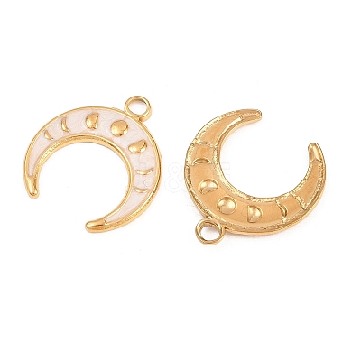 304 Stainless Steel Enamel Pendants STAS-K293-34G-02-1