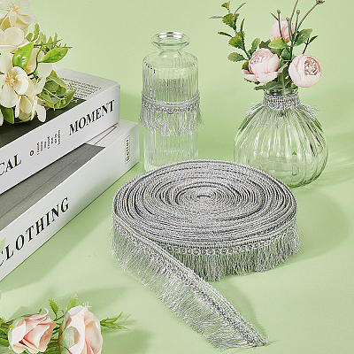 Polyester Tassel Lace Ribbons DIY-WH0530-69B-1
