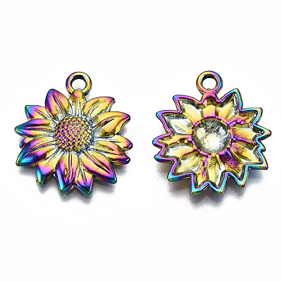 Rainbow Color Alloy Pendants PALLOY-S180-029-RS-1