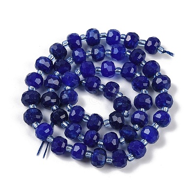 Natural Dyed White Jade Beads Strands G-H057-A22-06-1