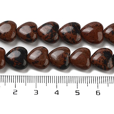 Natural Mahogany Obsidian Beads Strands G-B022-25C-1