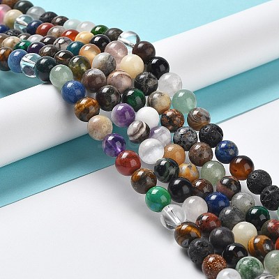 15 inch Round Gemstone Strands GSR4mmC170-1