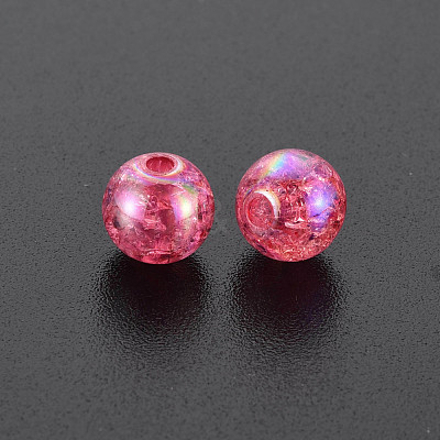 Transparent Crackle Acrylic Beads MACR-S373-66-L02-1