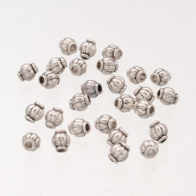 Barrel Tibetan Silver Spacer Beads LS-X-A575-NF-1