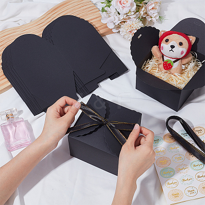 10Pcs Square Paper Storage Boxes CON-SP0001-31A-1