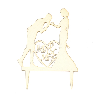 Valentine's Day DIY Acrylic Cake Card Decoration AJEW-WH0248-12A-1