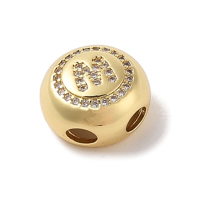 Rack Plating Brass & Cubic Zirconia Pendants KK-Z047-07G-W-RS-1