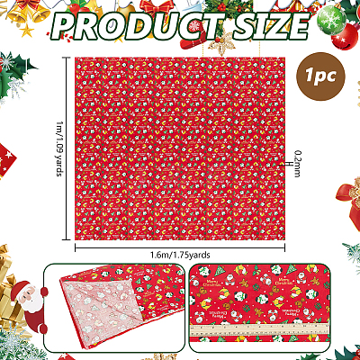 Christmas Theme Cotton Fabrics DIY-WH0622-374B-1
