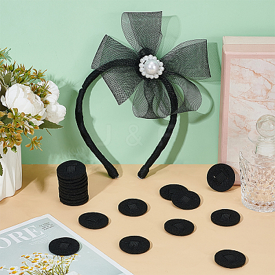20Pcs Felt Hair Band Pads DIY-BC0015-58A-1