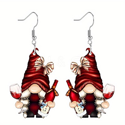 Christmas Acrylic Dangle Earrings FS-WG0219A-01-1